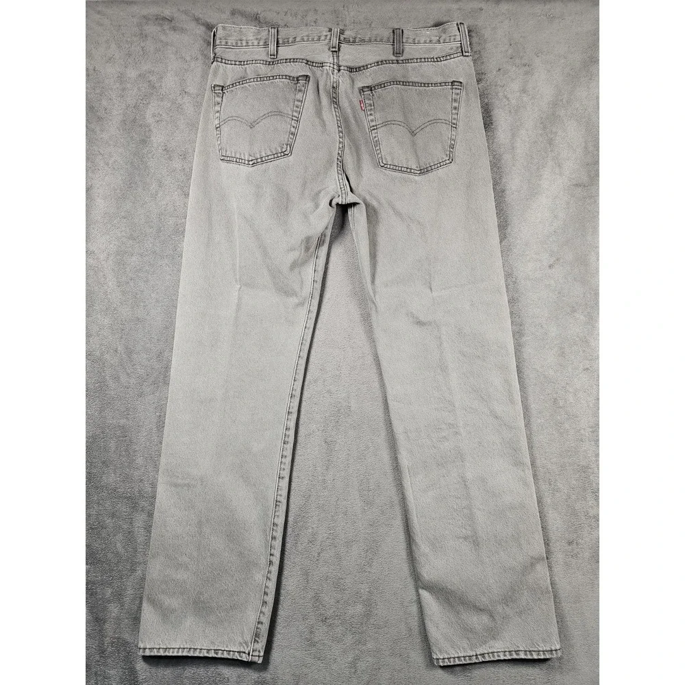 Levi's‎ 501 Original Button Fly Jeans Mens 38x34 Light Gray Premium Denim
